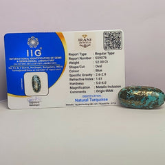 Natural Irani Firoza 52 Carat 56.68 Ratti